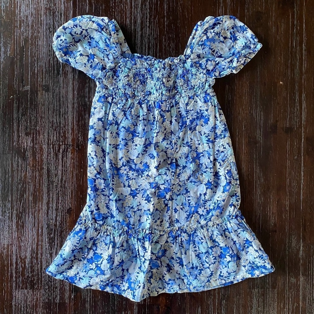 GAP Blue and White Floral Dress